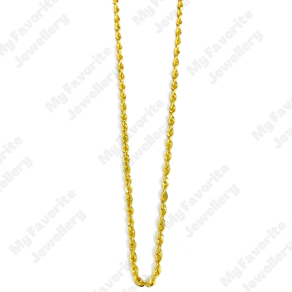 Kalung Tali Korea 5graman 7graman 10graman Emas Asli Kadar 700 dan 875