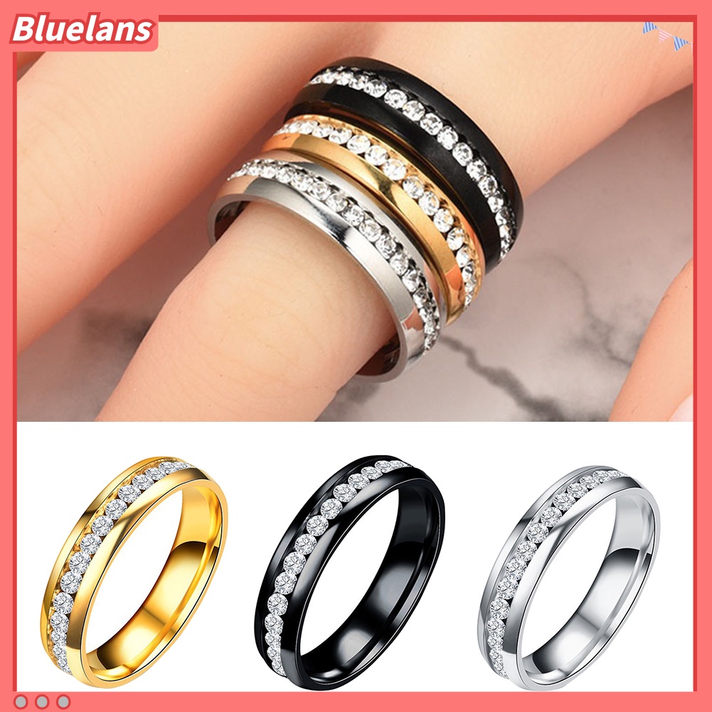 Bluelans Health Care Weight Loss Fat Burning Slimming Magnetic Ring Rhinestone Jewelry