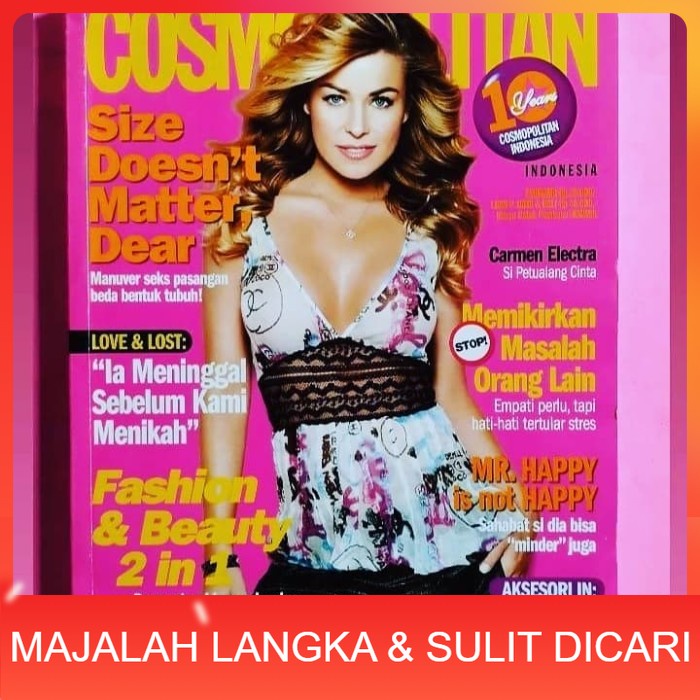Majalah COSMOPOLITAN Feb 2007 Cover CARMEN ELECTRA Langka