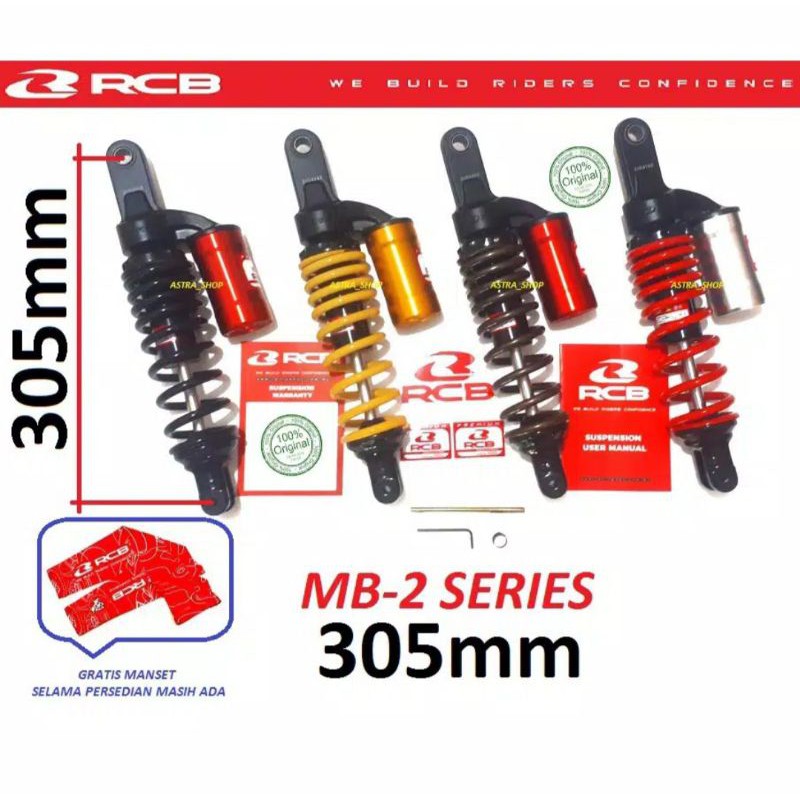 Shock Shockbreaker Tabung RCB MB2 Mio Fino M3 Xeon Mio J Z S Fazio FREEGO Mio Gear Dll