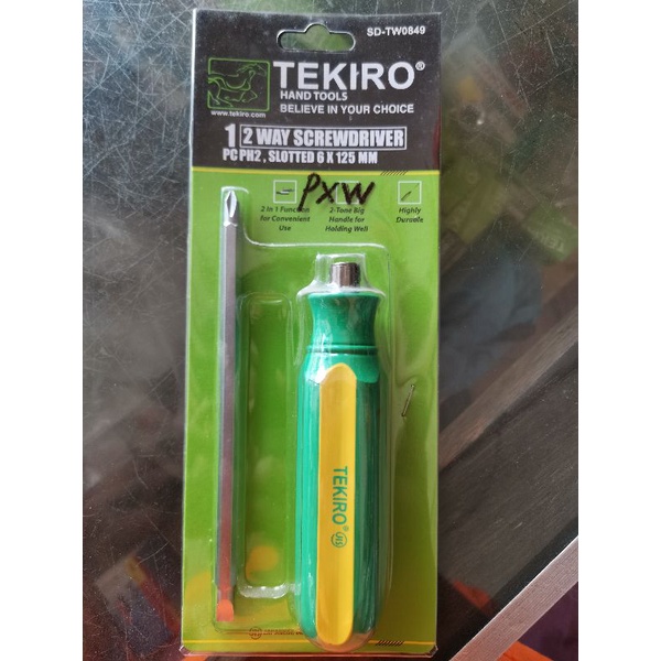 obeng bolak balik plus minus tekiro 6 x 125mm