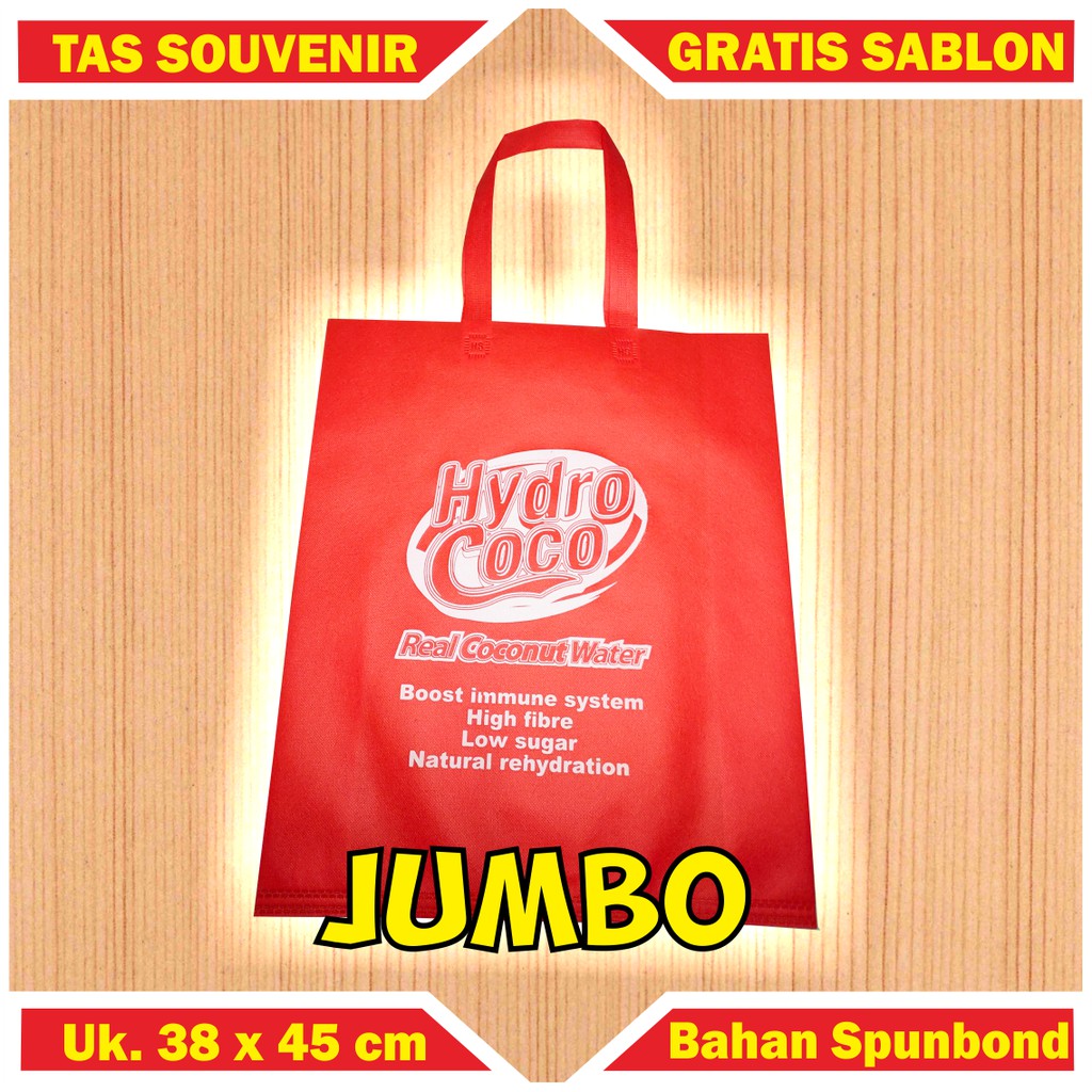 

Goodie Bag Custom Sablon Jumbo Uk 38x45 cm cocok Untuk Souvenir atau Sembako