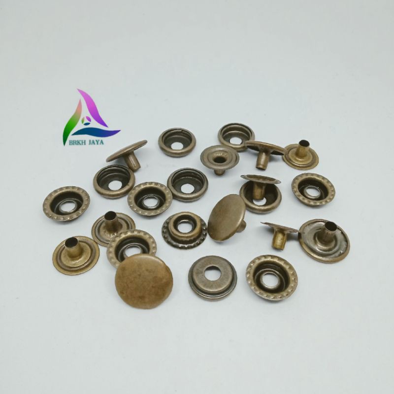 Kancing Knop/Kancing Jaket Diameter 15 mm Antigold 7050ATG