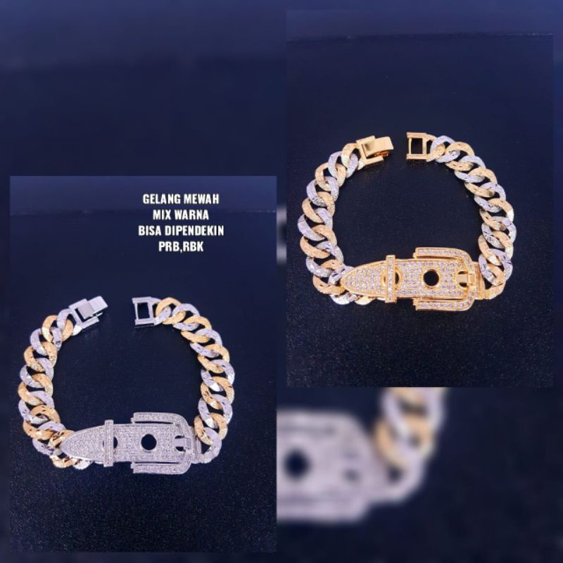 gelang sisik naga titanium Nbc.medan, xuping, tembaga import,mewah,model baru,BISA REQUEST UKURAN