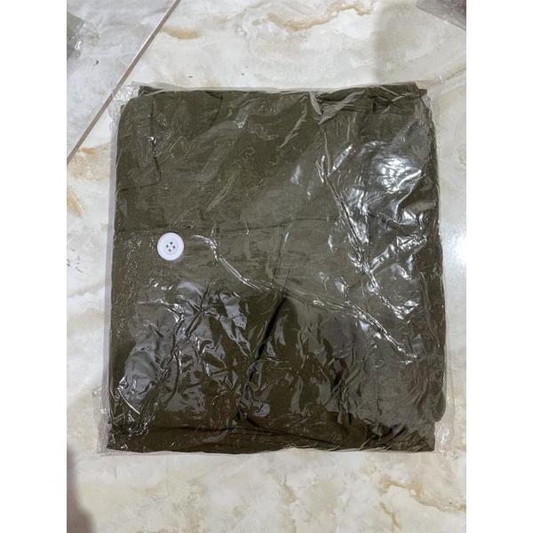 ONE SET CROP TOP BLEZER || KEMEJA CROP CRINGKLE || SET WANITA-ARMY