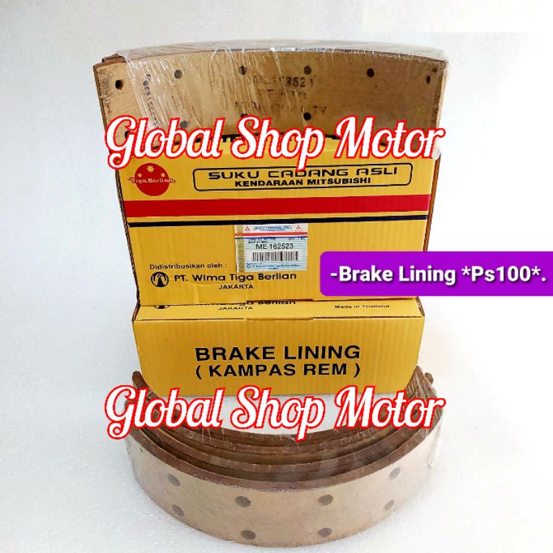 KAMPAS REM PS100 100PS BRAKE LINING PS100 100PS