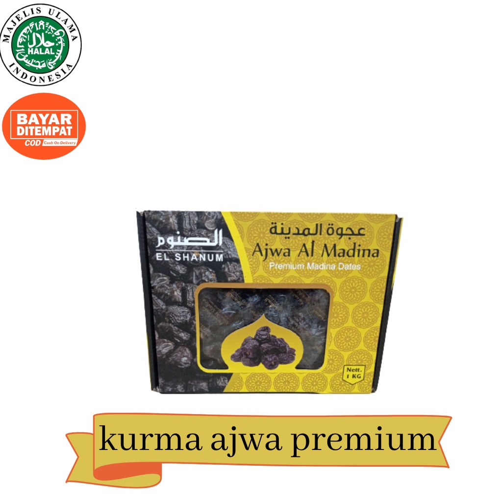 

KURMA AJWA PREMIUM 1KG BOX / BOX ELSHANUM ORIGINAL / KURMA NABI