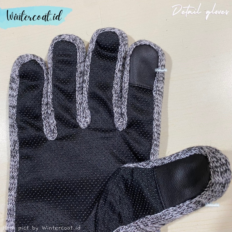 Men winter gloves sarung tangan cowok musim dingin cowok pria import hangat gunung