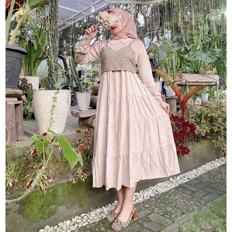 MIDI DRESS PREMIUM / Midi Fashion Muslim /Midi Dress Best Seller