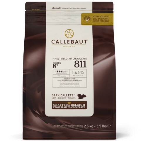 

Callebaut dark well balance 55% Chocolate belgian 811 dark callet 500gr