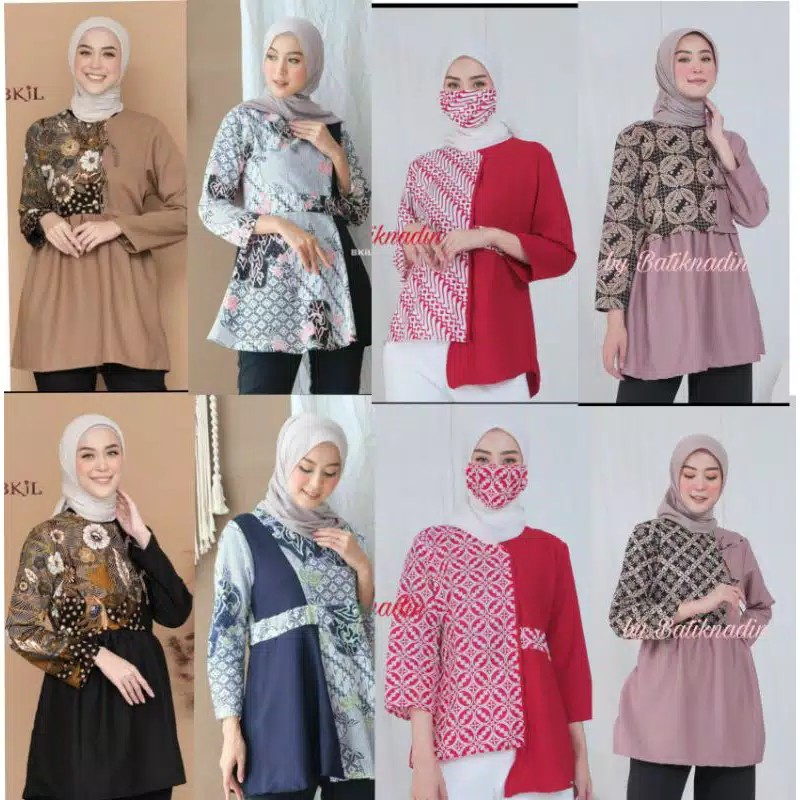 Atasan Batik Wanita Kerja Jumbo Dolby Dolbi Dobby Doby Modern Dan Terbaru 2020