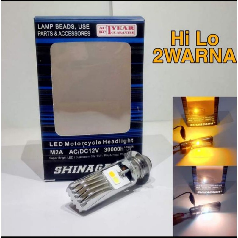 LAMPU LED HEADLAMP H4 Hi LOo 2 WARNA I LAMPU LED H4 2 WARNA