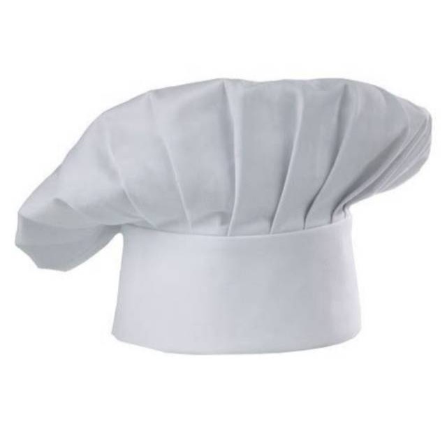 TOPI KOKI CHEF CUSTOM NAMA LOGO USAHA REQUEST LOGO