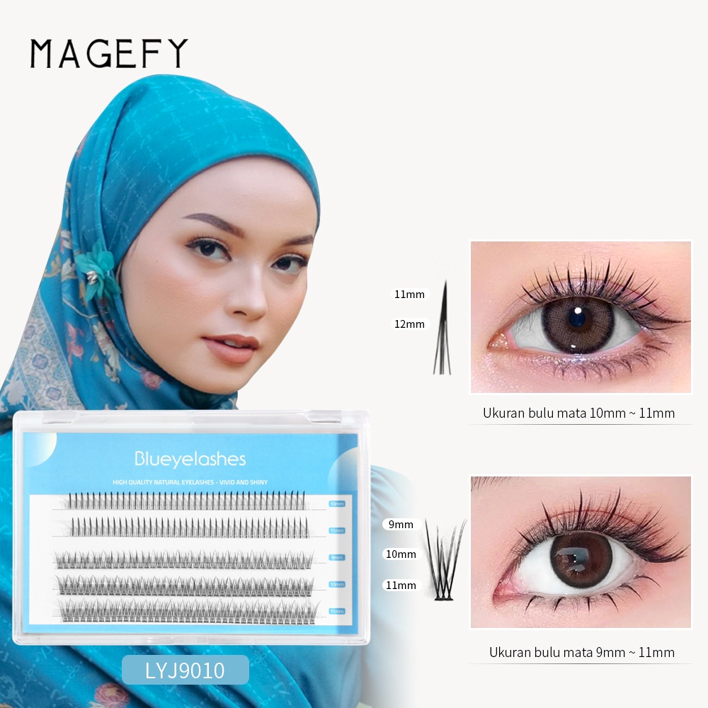 MAGEFY Ekstensi Bulu Mata Meijie Super Alami untuk Pasta Mata Kecantikan Set 9010