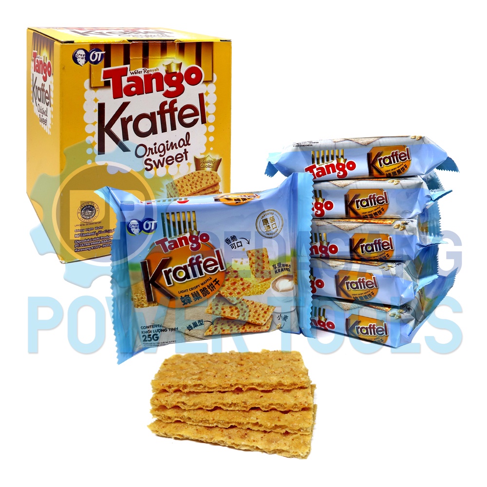 TANGO KRAFFEL 1 BOX WAFER RENYAH ORIGINAL SWEET CRISPY SNACK IMPOR