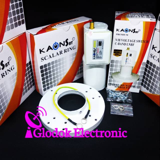 LNB PARABOLA CBAND SINGLE OUTPUT 13K LNB-F C-BAND KAONSAT 13K 1 OUTPUT PUTIH