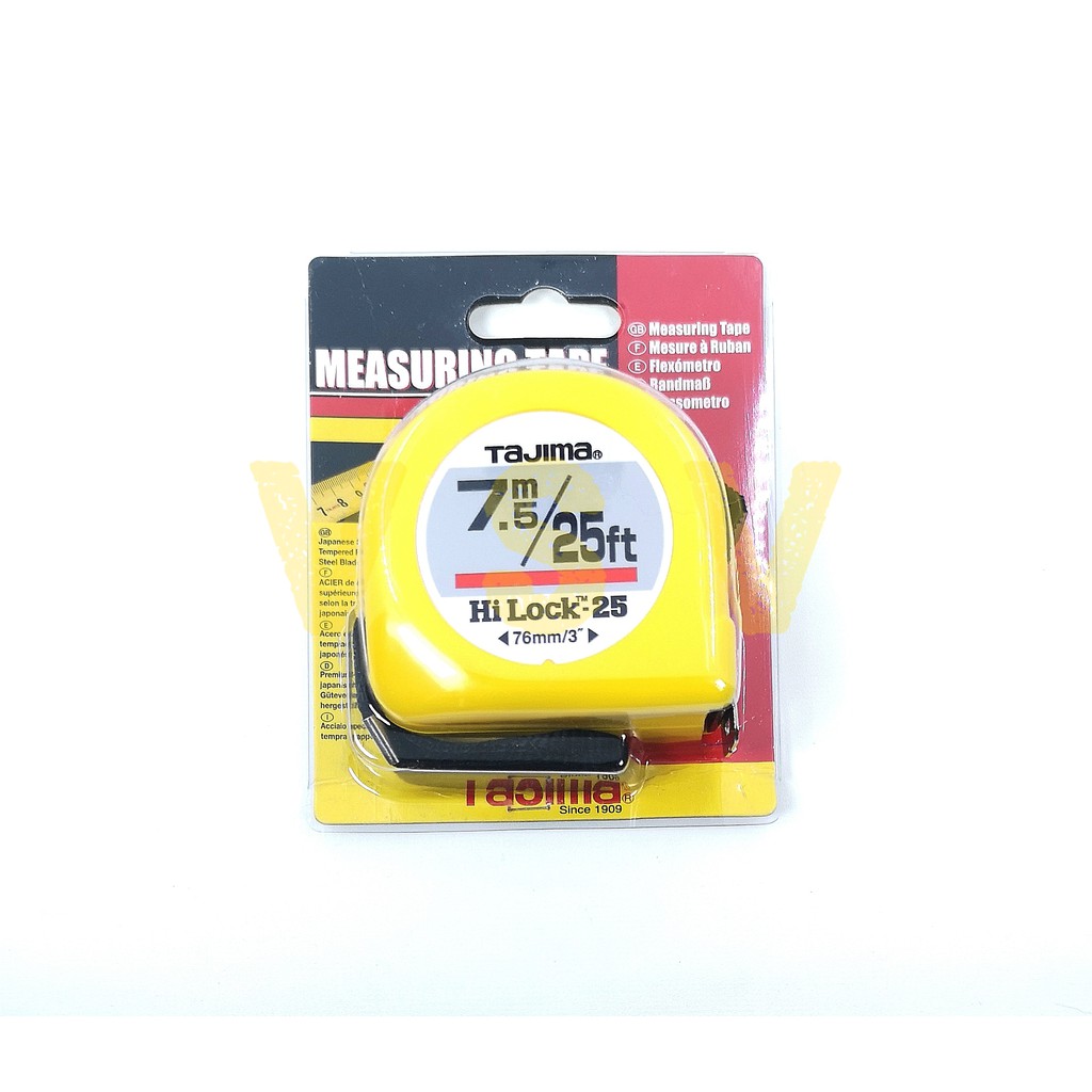 Tajima Measuring tape Hilock 7.5m Meteran 7.5m Tajima