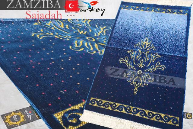 Sajadah Premium Turki Kulaitas Bulu Halus &amp; lembut  Bahan Tebal Sejadah Ukuran 70 x 110,Dewasa