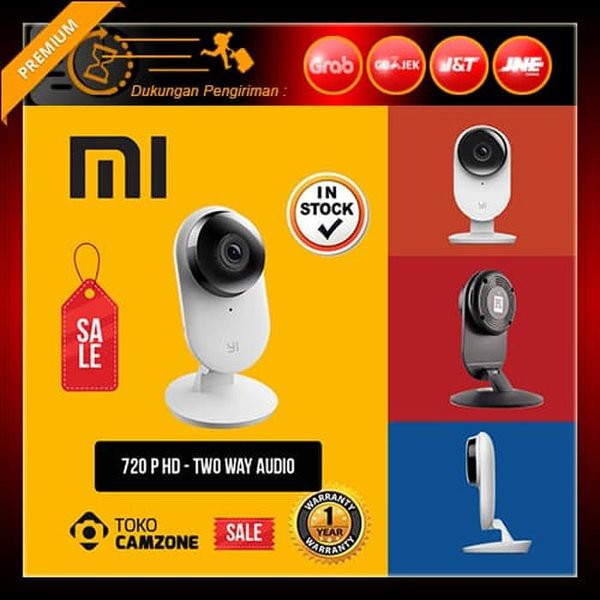 Termurah              Promo Xiaomi Yi Home Camera International Edition White IP Kamera CCTV