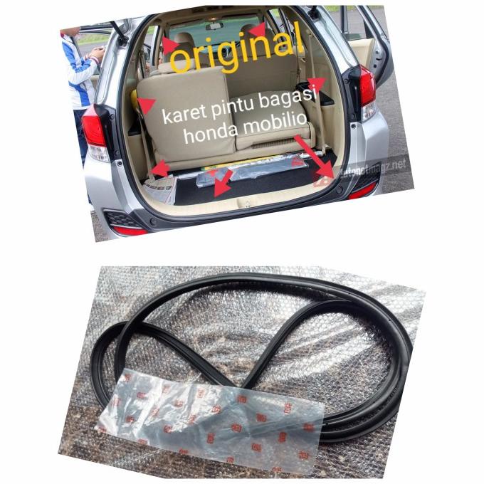 karet pintu bagasi mobil honda mobilio original