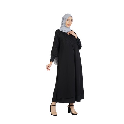PREMIUM ELZATTA GAMIS SERENITA - HITAM, L