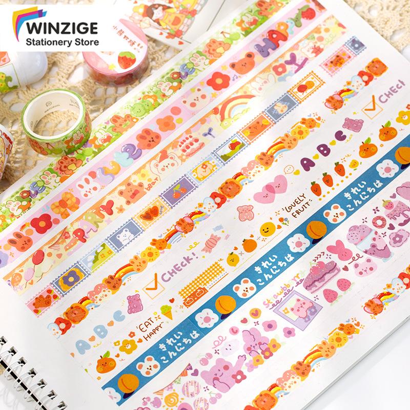  Winzige  Cute Animal Masking Tape Lovely Washi Tape Journal 