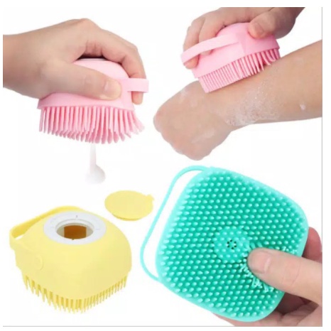 SIKAT MANDI DISPENSER SILIKON BRUSH SHOWER