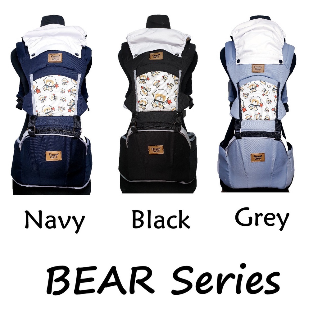 Gendongan Bayi Hipseat Snobby Flower Cart's Happykid / Hip Seat 6 Posisi Baby Carrier Matrix Orion Ivory Terrazo Star Wave Line Summit Athaya Zebra Emily