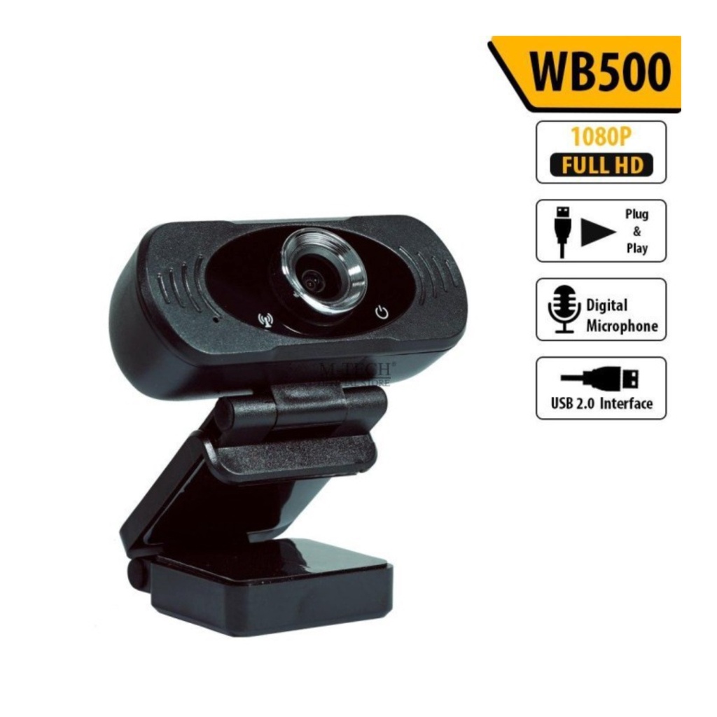 Trend-Webcam M-TECH WB-500 Full HD Resolution 1080P/30fps HD1080p PLUS Tripod