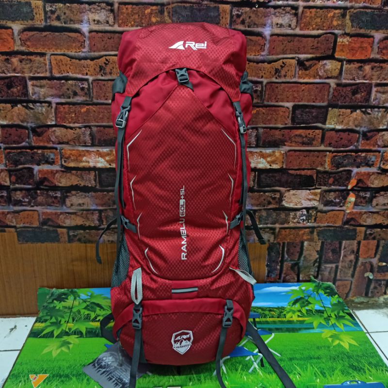 Tas Carrier Rei Ramelu 60+5L Tas Ransel Rei Ramelu 65L