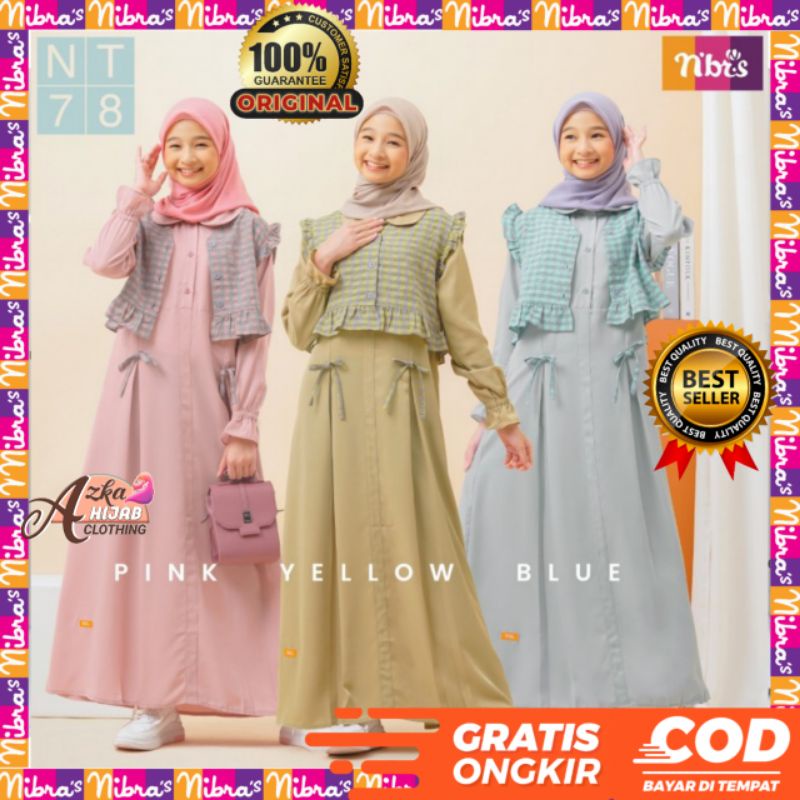 NIBRAS TEEN NT 78 BAJU SETELAN MUSLIM ANAK REMAJA TERBARU / BAJU SET MUSLIM ANAK PEREMPUAN / SETELAN