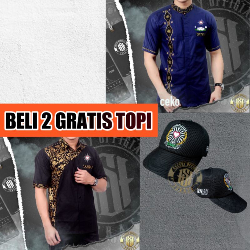 PROMO BELI 2 BATIK PSHT GRATIS TOPI PSHT KEREN