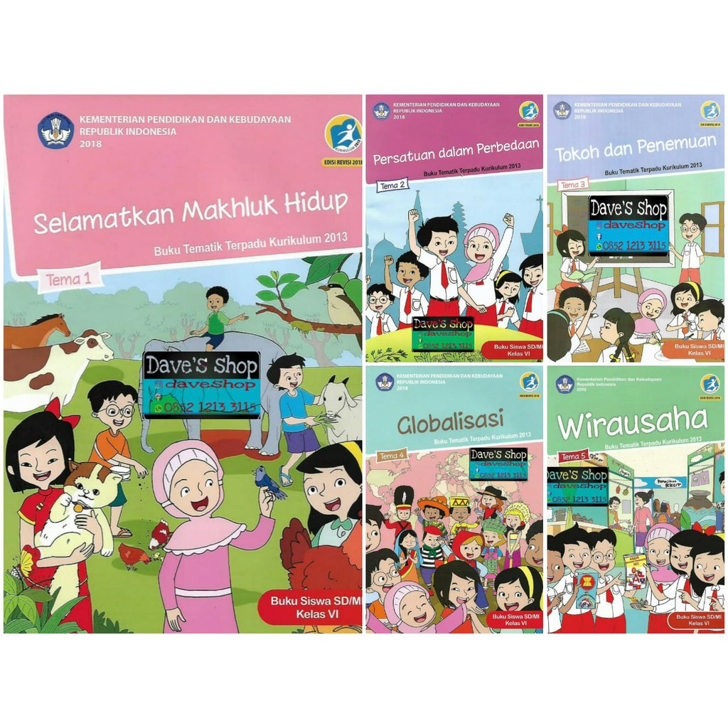 Buku Tema 1 Kelas 6 Kurikulum 2013 Guru Ilmu Sosial