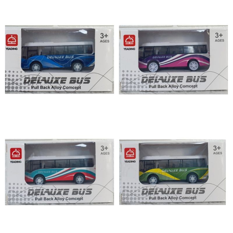 Diecast School Bus Miniatur Bus Pull Back Alloy Bis Sekolah