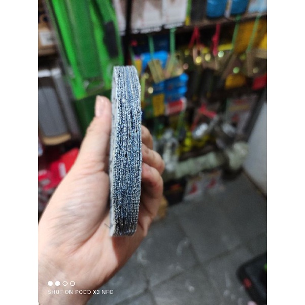 kain poles gerinda bahan jeans 4inch cocok untuk poles stenlees dan besi