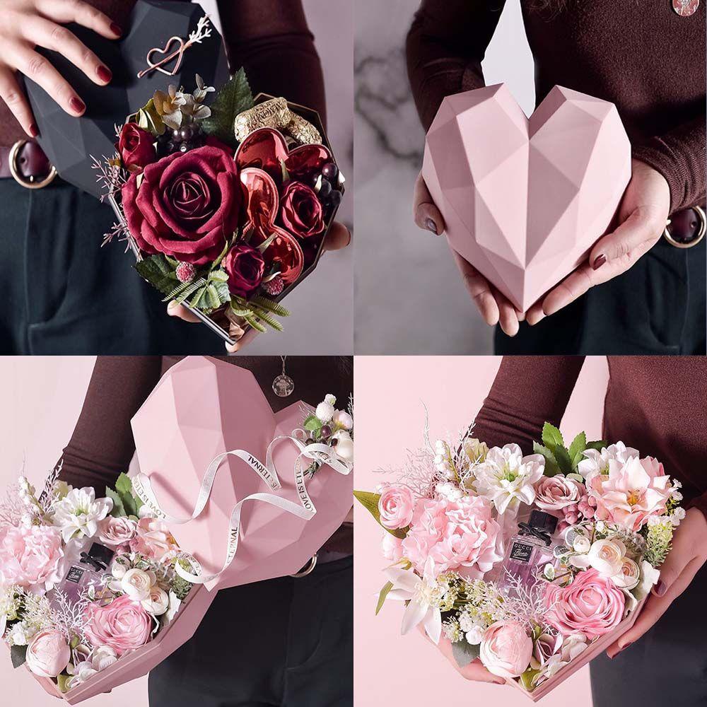 Kado Natal Nanas Valentine Day Heart flower Box