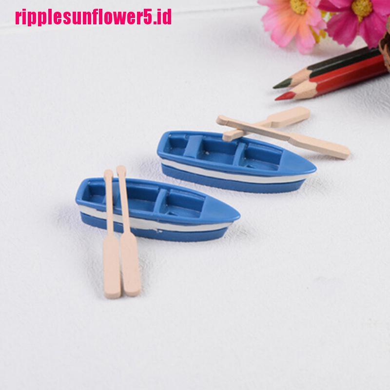 1 Set Miniatur Perahu Untuk Dekorasi Taman