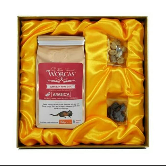 

Worcas Kopi Luwak Liar Arabica Gayo Per 100gram Box besar Powder -Diskon Besar