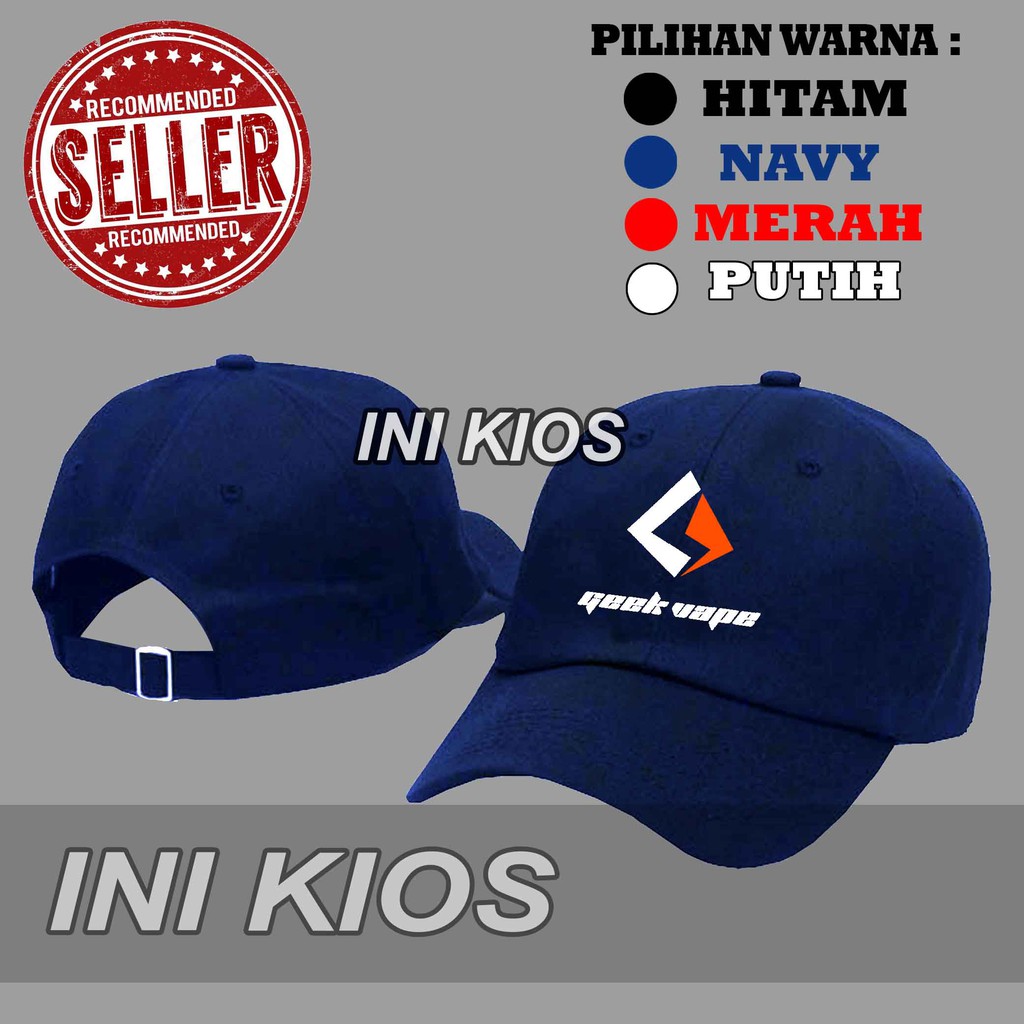 KEREN Topi BASEBALL GEEKVAPE GEEK VAPE Distro Pria Wanita Polos MANTAP