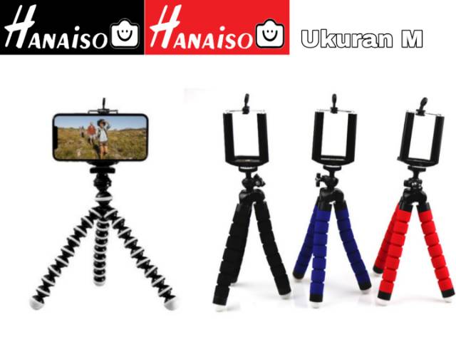 ( Medan ) Hanaiso Flexible Tripod Gorillapod Gorilla pod Gantung Besar HP Gopro Dslr M L XL