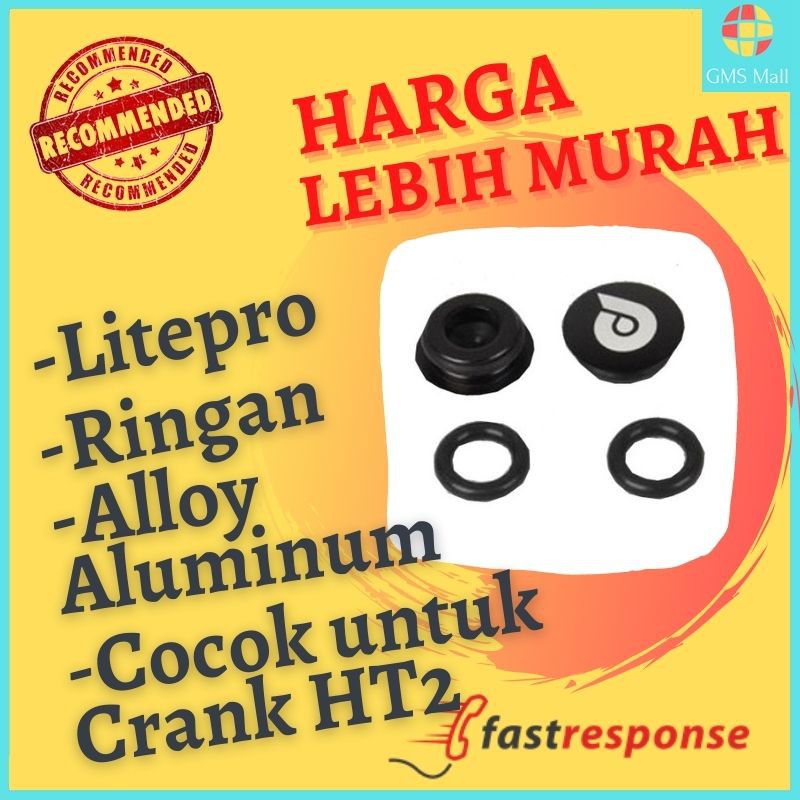 Tutup Crank HT2 Kanan Sepeda Lipat MTB Cover Crank Litepro Hitam