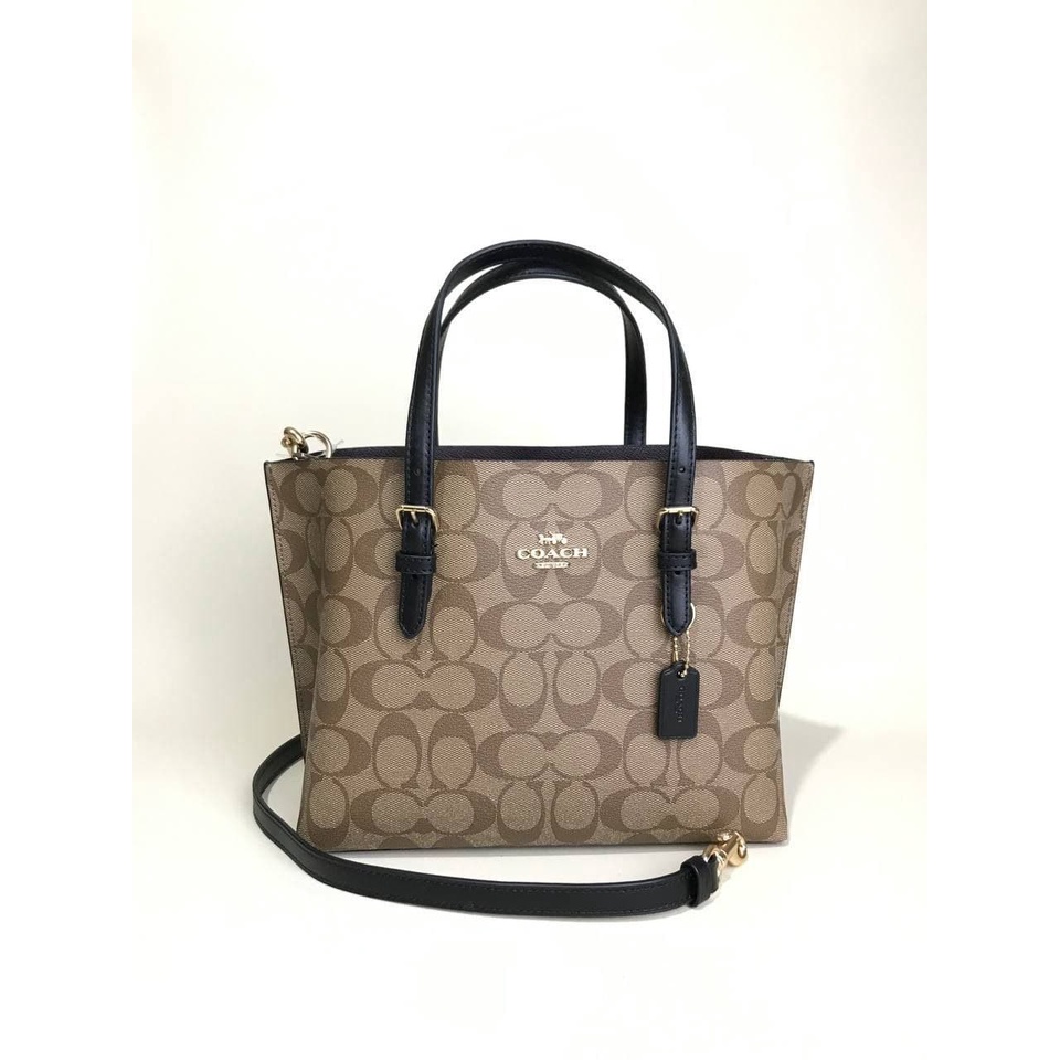 Coach C4250 Mollie Tote 25 Signature Khaki/Black