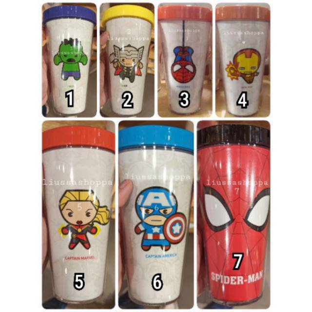 Botol Minum Miniso - Botol Minum Miniso Marvel 420ml