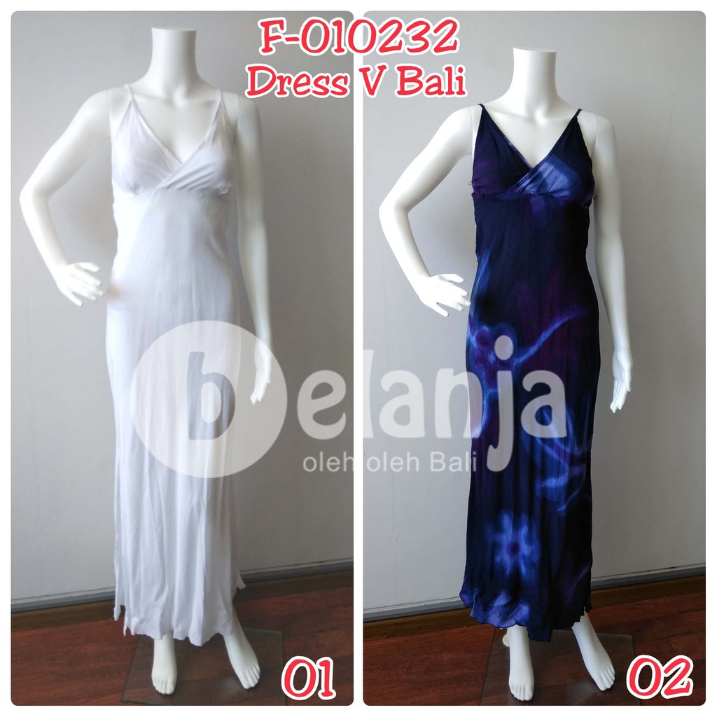 Baju Dress V Bali dress wanita dress panjang