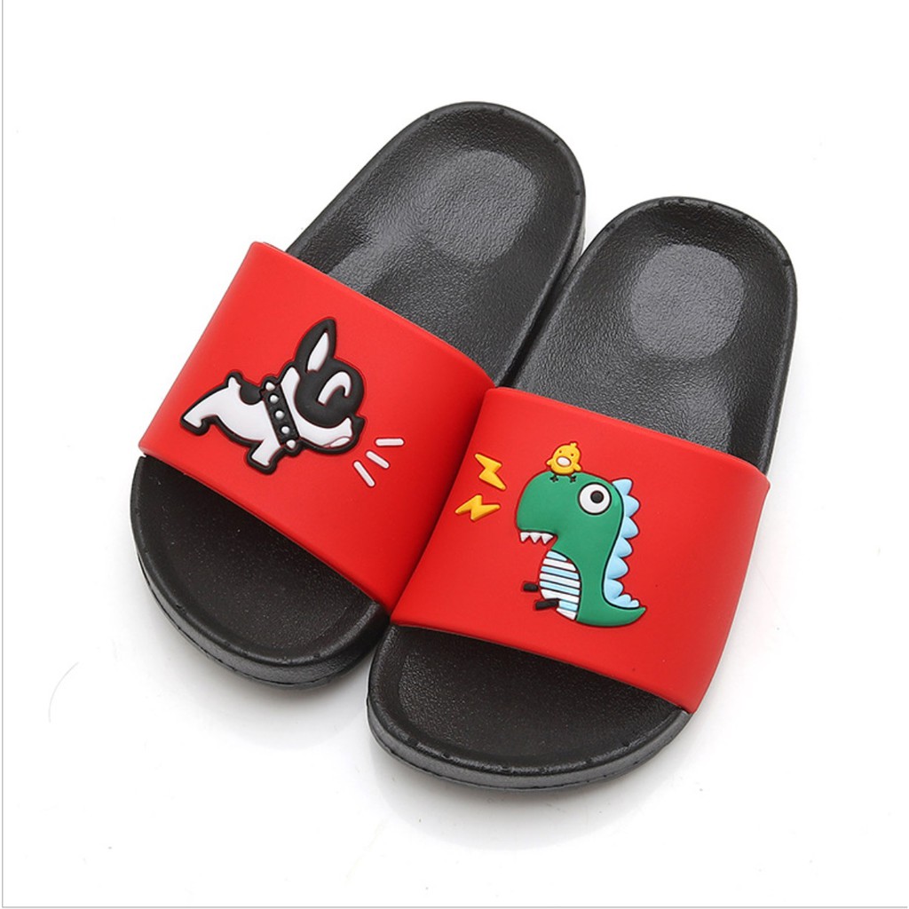  LOGU Sandal  slop karet lucu  anak Sandal  anak dino doggy 