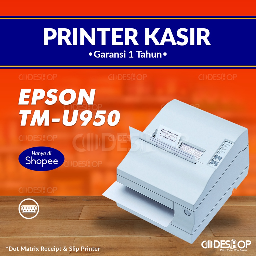 Printer Dot Matrix Epson TM-U950 Printer Struk Kasir 76mm