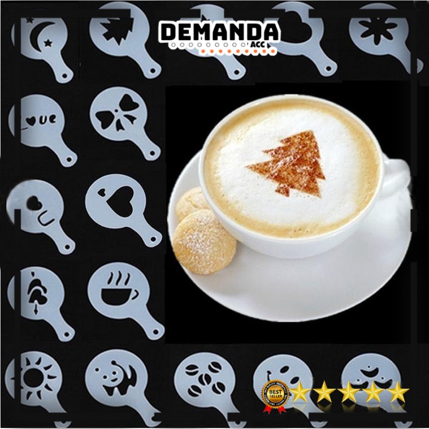Cetakan Latte Art | 16 Pcs Latte Art Printer
