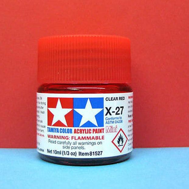 

❀ Acrylic Mini X-27 Clear Red ✷