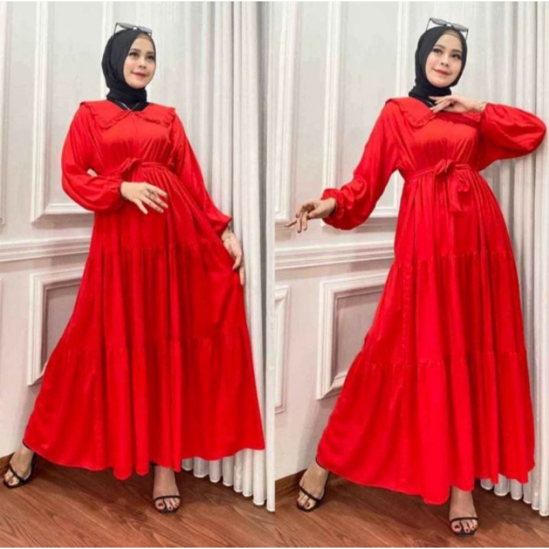 MIDI DRESS RAYON BEST SELLER dress SUSUN VIRAL