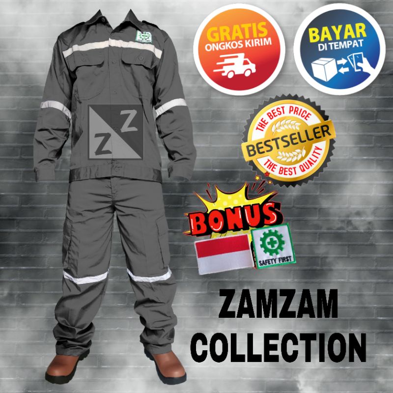Tampil Keren &amp; Aman! Baju dan Celana Wearpack Safety American Drill Warna Stylish – Original &amp; Terbaik! Pesan Sekarang, Stok Terbatas!